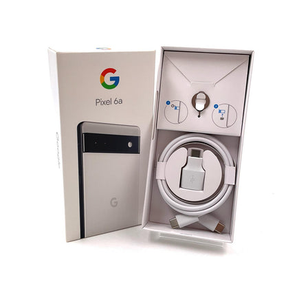 【全額返金保証】【最速発送】Google Pixel 6a 128GB Chalk (チョーク) GB17L 白ロム 動作確認済