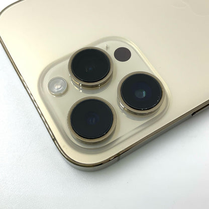 【全額返金保証】【最速発送】Apple iPhone iPhone 14 Pro Max 256GB ゴールド au SIMフリー 動作確認済 86%
