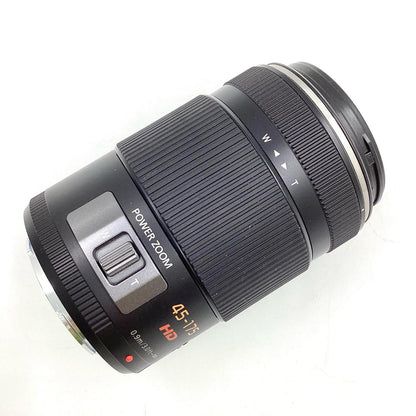 【全額返金保証】【最速発送】Panasonic LUMIX G X VARIO PZ 45-175mm/F4.0-5.6 ASPH./ POWER O.I.S. H-PS45175-K [ブラック] 美品 動作確認済