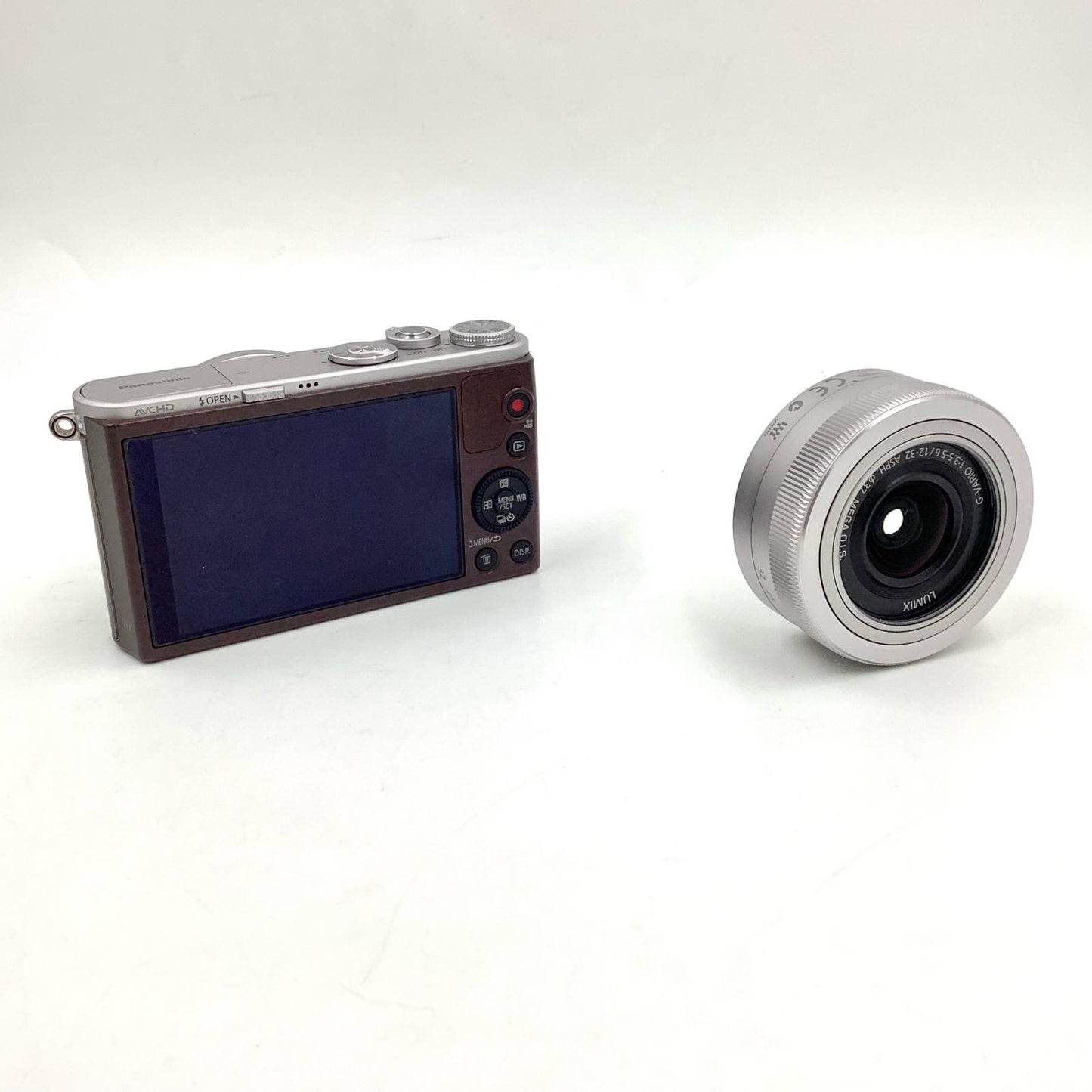 【全額返金保証】【最速発送】Panasonic デジタル一眼 LUMIX DMC-GM1SK-T レンズキット [ブラウン] ブラウン 美品 動作確認済