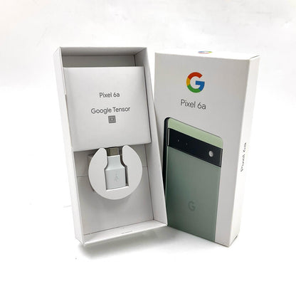 【全額返金保証】【最速発送】Google Pixel 6a 128GB セージ Softbank SIMフリー GB17L 白ロム 動作確認済