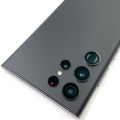 【全額返金保証】【最速発送】SAMSUNG Galaxy S22 Ultra 5G 256GB Black SIMフリー SM-S9080 白ロム 動作確認済