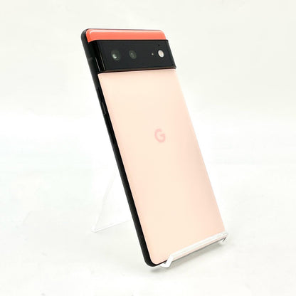 【全額返金保証】【最速発送】Google Pixel 6 128GB Kinda Coral au GR1YH 白ロム 超美品 動作確認済