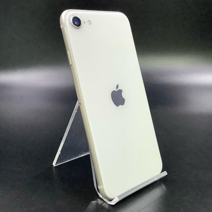 【全額返金保証】【最速発送】Apple iPhone iPhone SE（第3世代） 64GB スターライト au 白ロム 動作確認済 80%