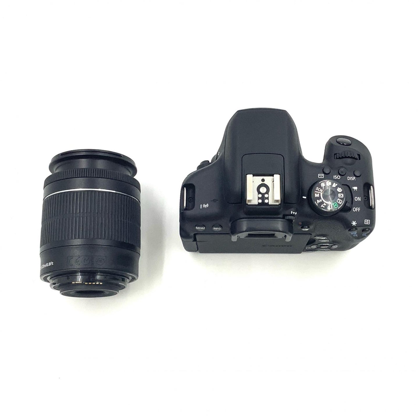 【全額返金保証】【最速発送】Canon デジタル一眼 EOS Kiss X8i EF-S18-55 IS STM レンズキット ブラック 美品 動作確認済
