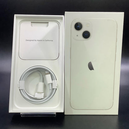 【全額返金保証】【最速発送】Apple iPhone iPhone 13 128GB スターライト SIMフリー 白ロム 動作確認済 91%