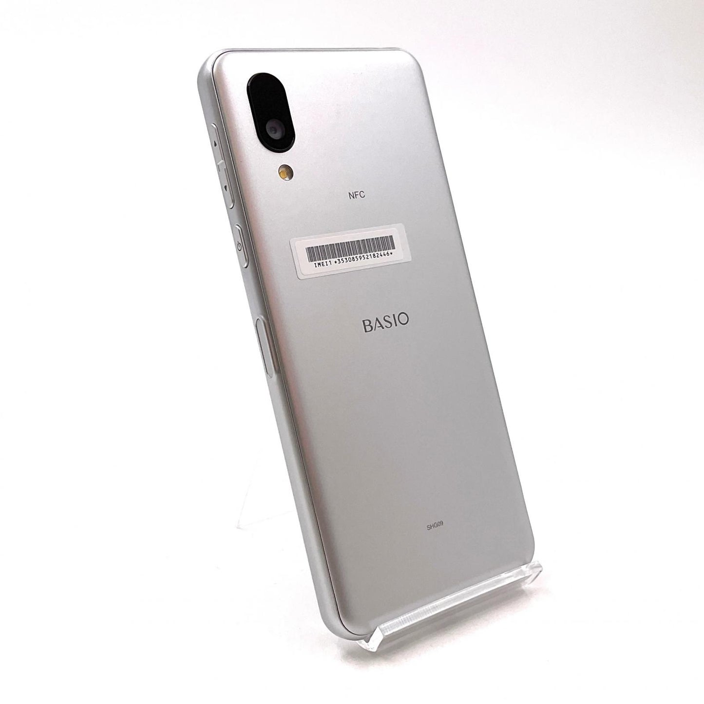 【全額返金保証】【最速発送】SHARP BASIO active 64GB シルバー SIMフリー SHG09 白ロム 美品 動作確認済