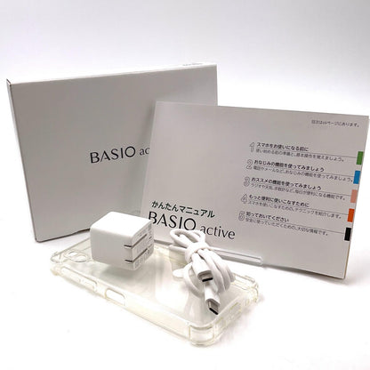 【全額返金保証】【最速発送】SHARP BASIO active 64GB シルバー SIMフリー SHG09 白ロム 美品 動作確認済