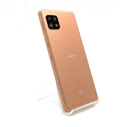 【全額返金保証】【最速発送】SHARP AQUOS sense6s 64GB ライトカッパー au SIMフリー SHG07 白ロム 美品 動作確認済