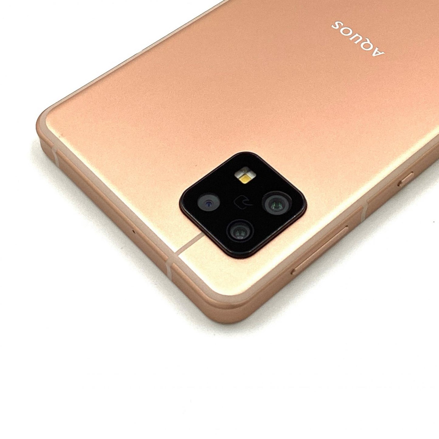 【全額返金保証】【最速発送】SHARP AQUOS sense6s 64GB ライトカッパー au SIMフリー SHG07 白ロム 美品 動作確認済