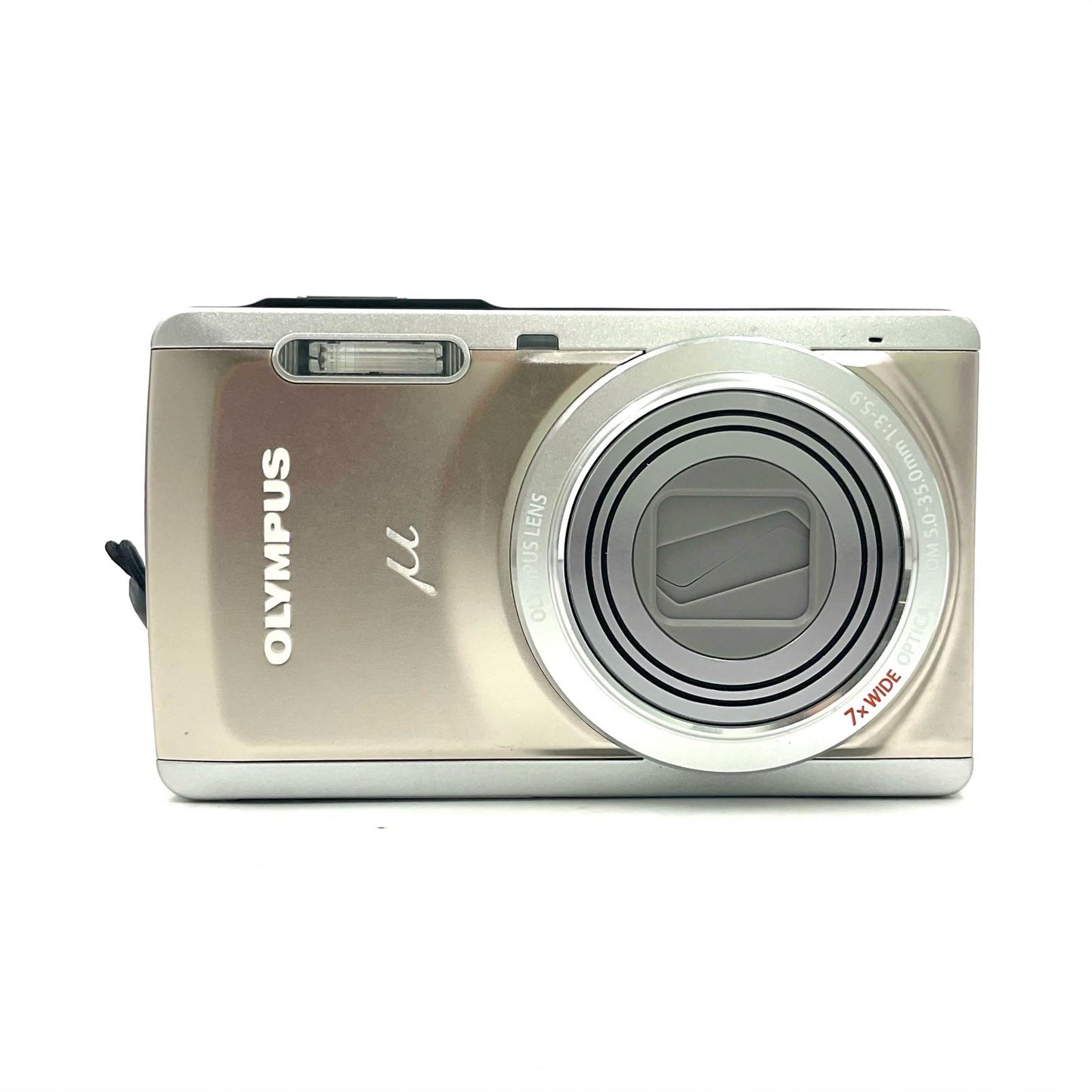 【全額返金保証】【最速発送】OLYMPUS コンパクトデジタルカメラ μ-7040 チタニウムシルバー 美品 動作確認済
