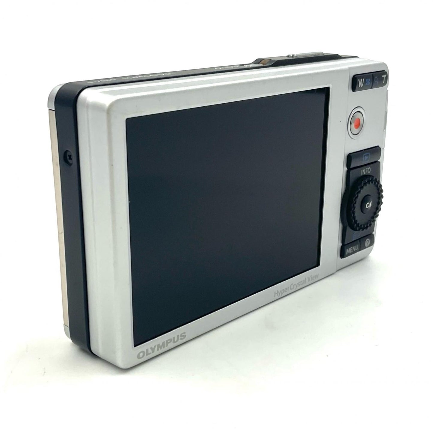 【全額返金保証】【最速発送】OLYMPUS コンパクトデジタルカメラ μ-7040 チタニウムシルバー 美品 動作確認済