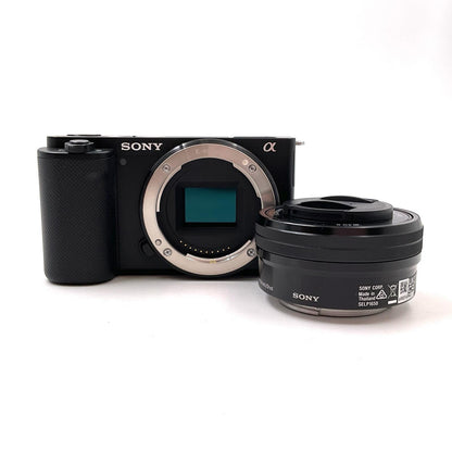 【全額返金保証】【最速発送】Sony デジタル一眼 VLOGCAM ZV-E10L パワーズームレンズキット ブラック 美品 動作確認済