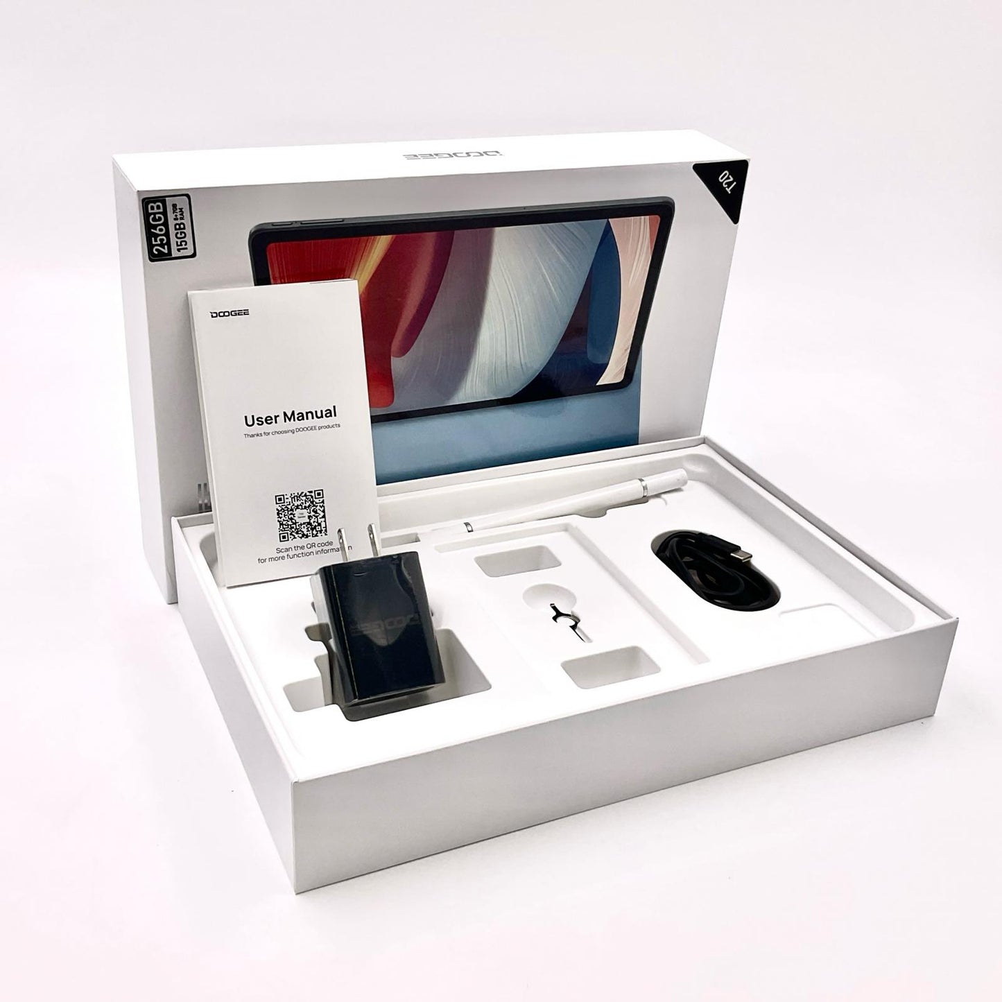 【全額返金保証】【最速発送】DOOGEE T20 10インチ 256GB SIMフリー 白ロム 動作確認済
