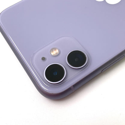【全額返金保証】【最速発送】Apple iPhone iPhone 11 128GB パープル docomo SIMフリー 白ロム 動作確認済 87%
