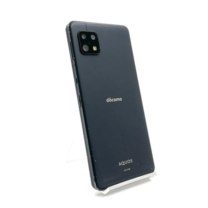 【最速発送】SHARP AQUOS sense6 64GB ブラック docomo SH-54B 白ロム【難有】