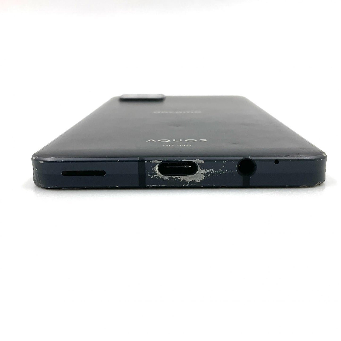【最速発送】SHARP AQUOS sense6 64GB ブラック docomo SH-54B 白ロム【難有】
