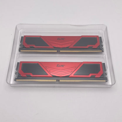 【全額返金保証】【最速発送】TEAMGROUP メモリ Elite 8GB DDR4 3200 x2枚 TPRD48G32000HC22BK 美品 動作確認済