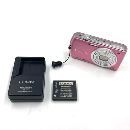【全額返金保証】【最速発送】Panasonic コンパクトデジタルカメラ LUMIX DMC-FX70-P [エッセンシャルピンク] 美品 動作確認済