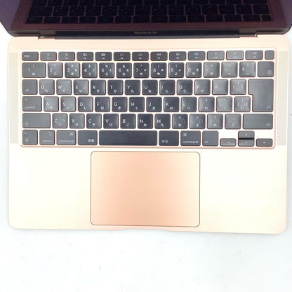 【全額返金保証】【最速発送】Apple MacBook Air 13インチ 2020 1.1GHz クアッドコアIntel Core i5 8GB SSD 512GB ゴールド 81.9% 動作確認済