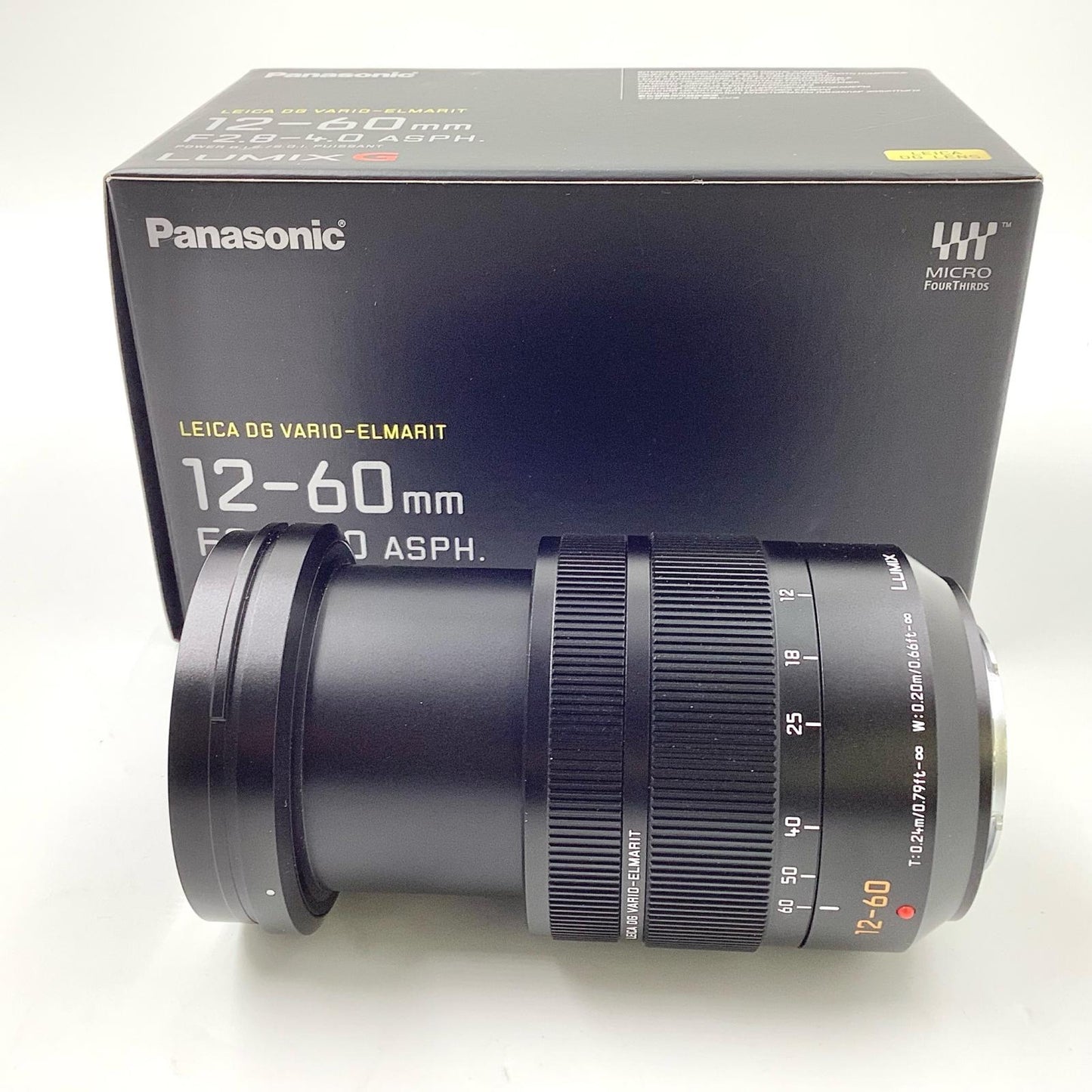 【全額返金保証】【最速発送】Panasonic LEICA DG VARIO-ELMARIT 12-60mm/F2.8-4.0 ASPH./POWER O.I.S. H-ES12060 美品 動作確認済