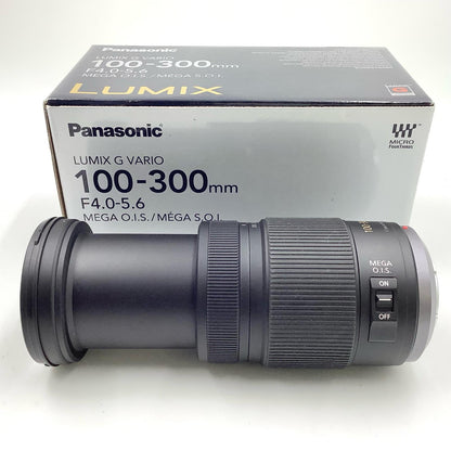 【全額返金保証】【最速発送】Panasonic LUMIX G VARIO 100-300mm/F4.0-5.6/MEGA O.I.S. H-FS100300 美品 動作確認済