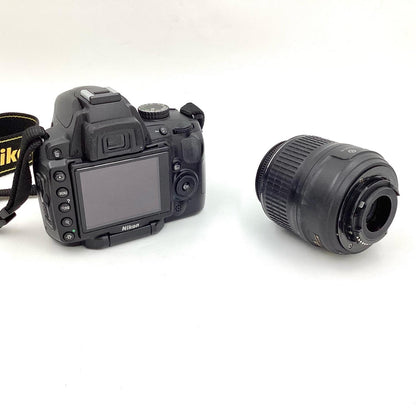 【全額返金保証】【最速発送】Nikon デジタル一眼 D5000 レンズキット ブラック 動作確認済