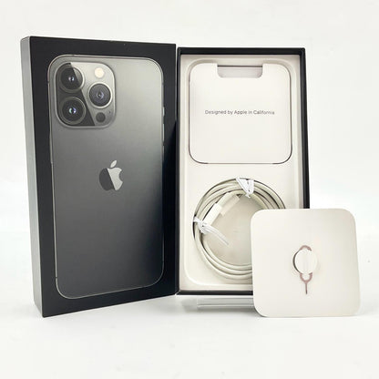 【全額返金保証】【最速発送】Apple iPhone iPhone 13 Pro 256GB グラファイト 白ロム 動作確認済 74%