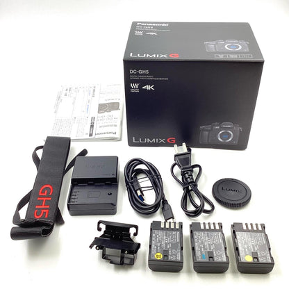 【全額返金保証】【最速発送】Panasonic デジタル一眼 LUMIX DC-GH5 ボディ ブラック 美品 動作確認済