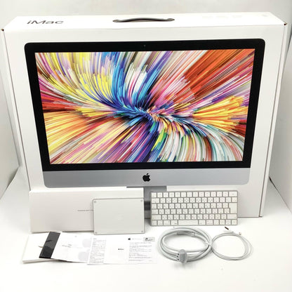 【全額返金保証】【最速発送】Apple iMac 27インチ 3.8 GHz 8コア Intel Core i7 16GB M.2 SSD 1TB シルバー 美品 動作確認済