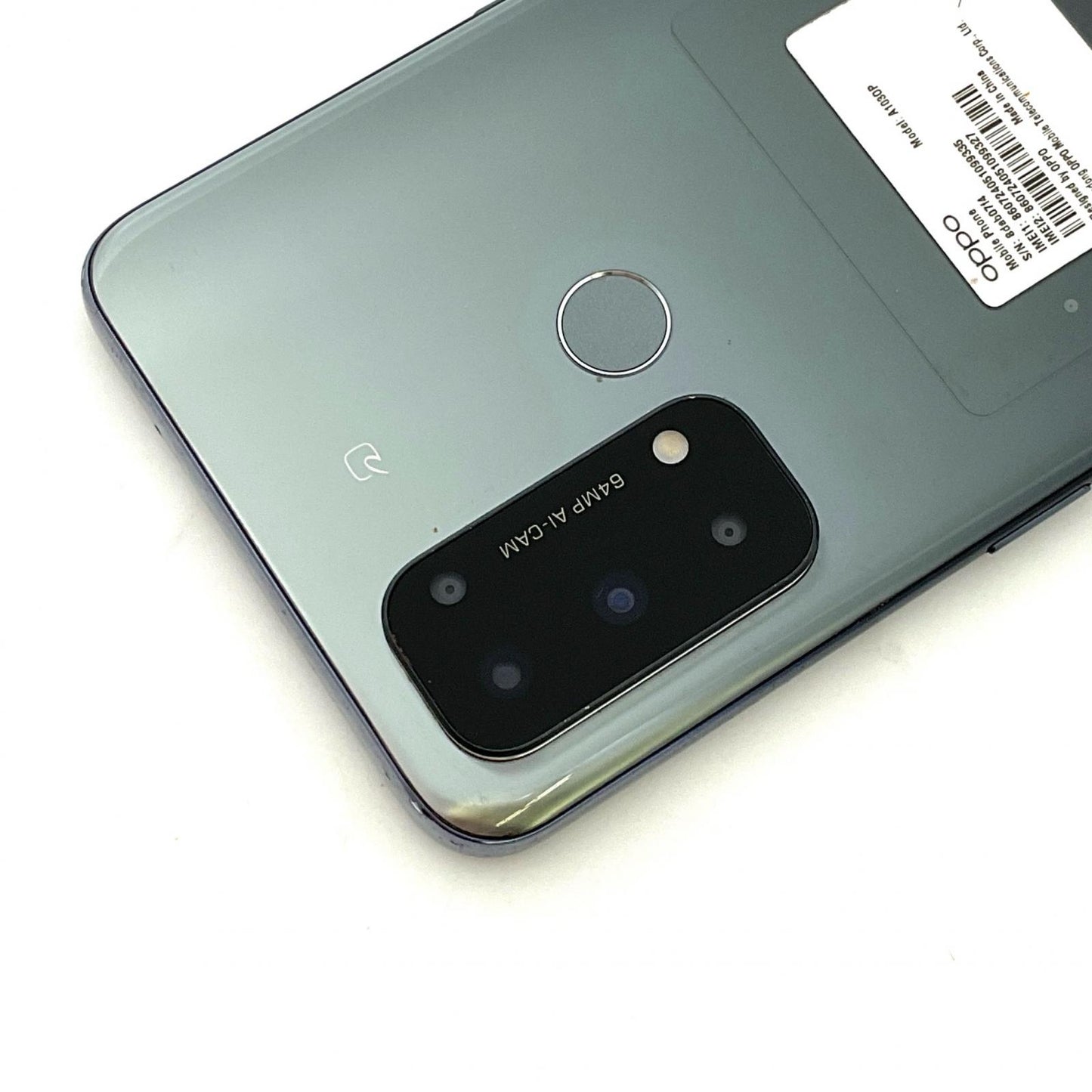 【最速発送】OPPO Reno 5 A 128GB シルバーブラック Softbank SIMフリー A103OP 白ロム【難有】