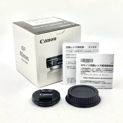 【全額返金保証】【最速発送】Canon EF 40mm F2.8 STM 動作確認済
