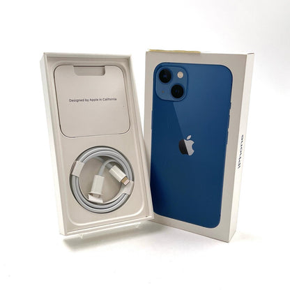 【全額返金保証】【最速発送】Apple iPhone iPhone 13 128GB ブルー au SIMフリー 動作確認済 85%
