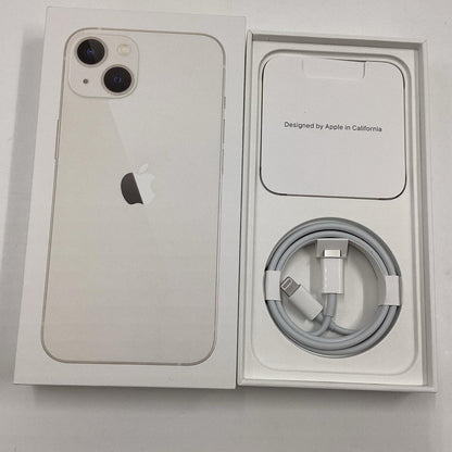 【全額返金保証】【最速発送】Apple iPhone iPhone 13 128GB スターライト SIMフリー 白ロム 美品 動作確認済 85%
