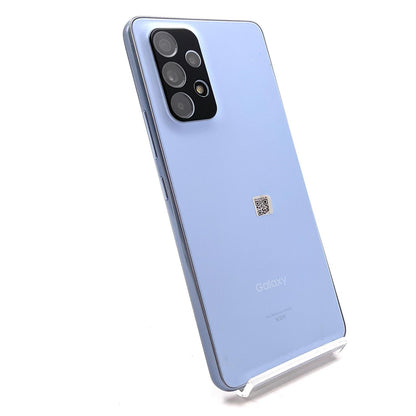 【全額返金保証】【最速発送】SAMSUNG Galaxy A53 5G 128GB オーサムブルー au SIMフリー SCG15 白ロム 動作確認済