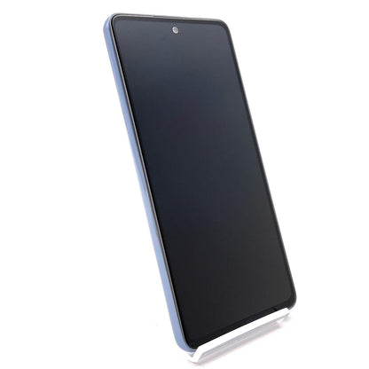 【全額返金保証】【最速発送】SAMSUNG Galaxy A53 5G 128GB オーサムブルー au SIMフリー SCG15 白ロム 動作確認済