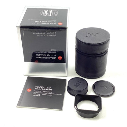 【全額返金保証】【最速発送】Leica SUMMILUX-M 35mm F/1.4 ASPH [ブラック] 美品 動作確認済