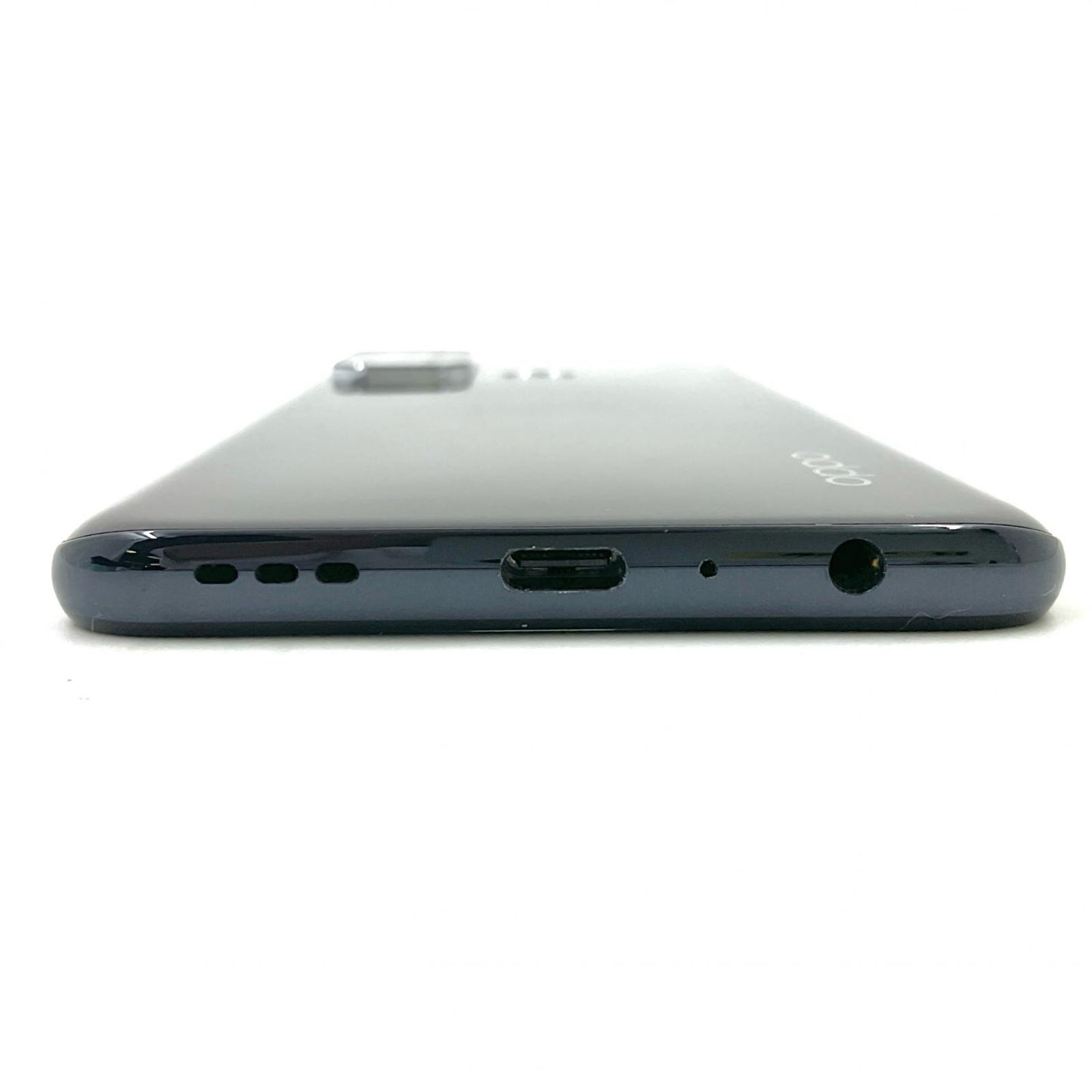 【全額返金保証】【最速発送】OPPO Reno 5 A 128GB シルバーブラック Softbank A101OP 白ロム 動作確認済