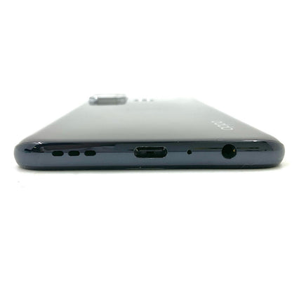 【全額返金保証】【最速発送】OPPO Reno 5 A 128GB シルバーブラック Softbank A101OP 白ロム 動作確認済