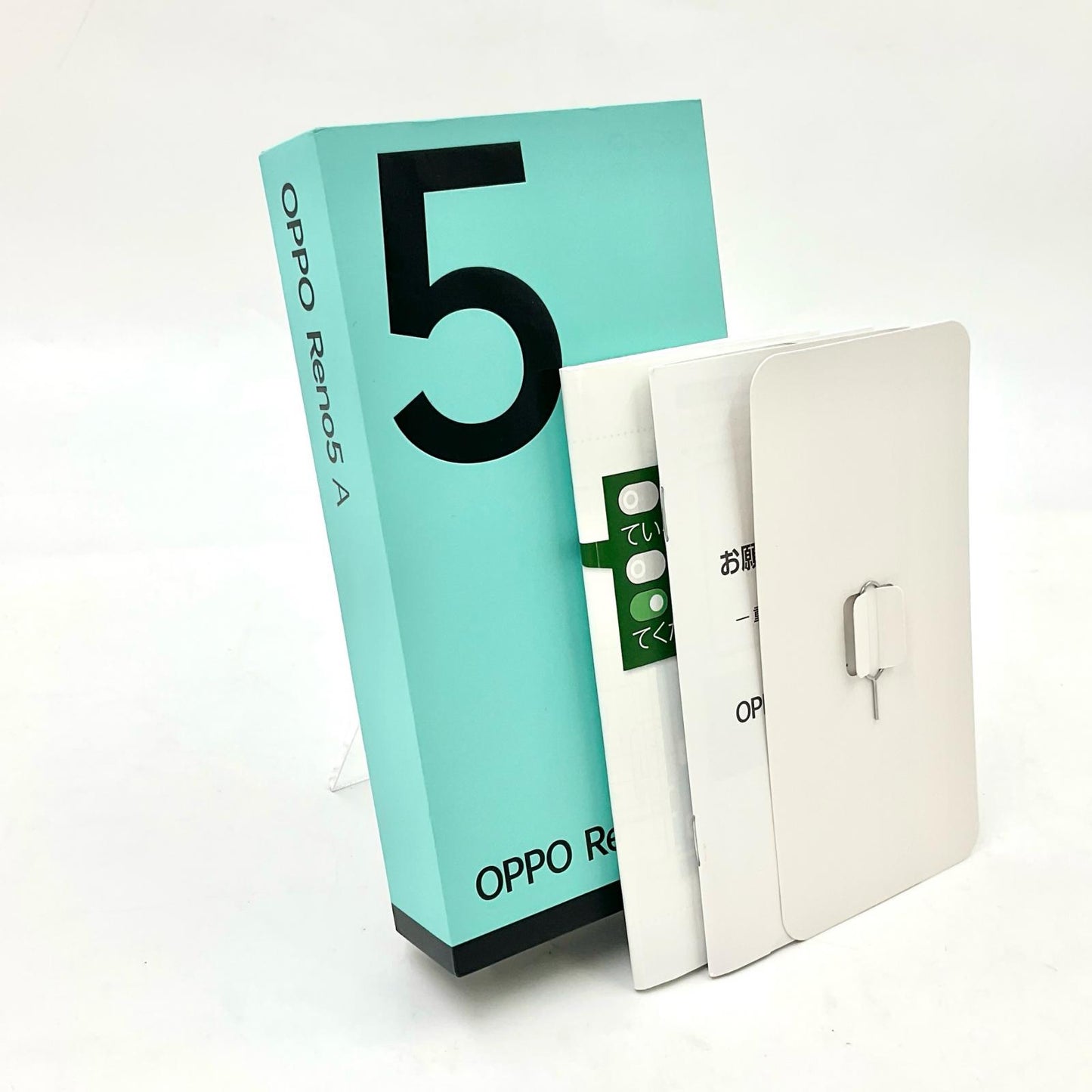 【全額返金保証】【最速発送】OPPO Reno 5 A 128GB シルバーブラック Softbank A101OP 白ロム 動作確認済