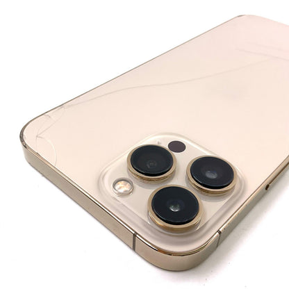 【全額返金保証】【最速発送】Apple iPhone iPhone 13 Pro Max 256GB ゴールド Softbank SIMフリー 動作確認済 80.3%