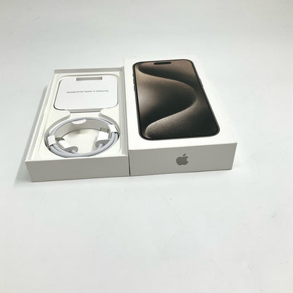 【全額返金保証】【最速発送】Apple iPhone iPhone 15 Pro 128GB ナチュラルチタニウム SIMフリー 白ロム 美品 動作確認済 87%