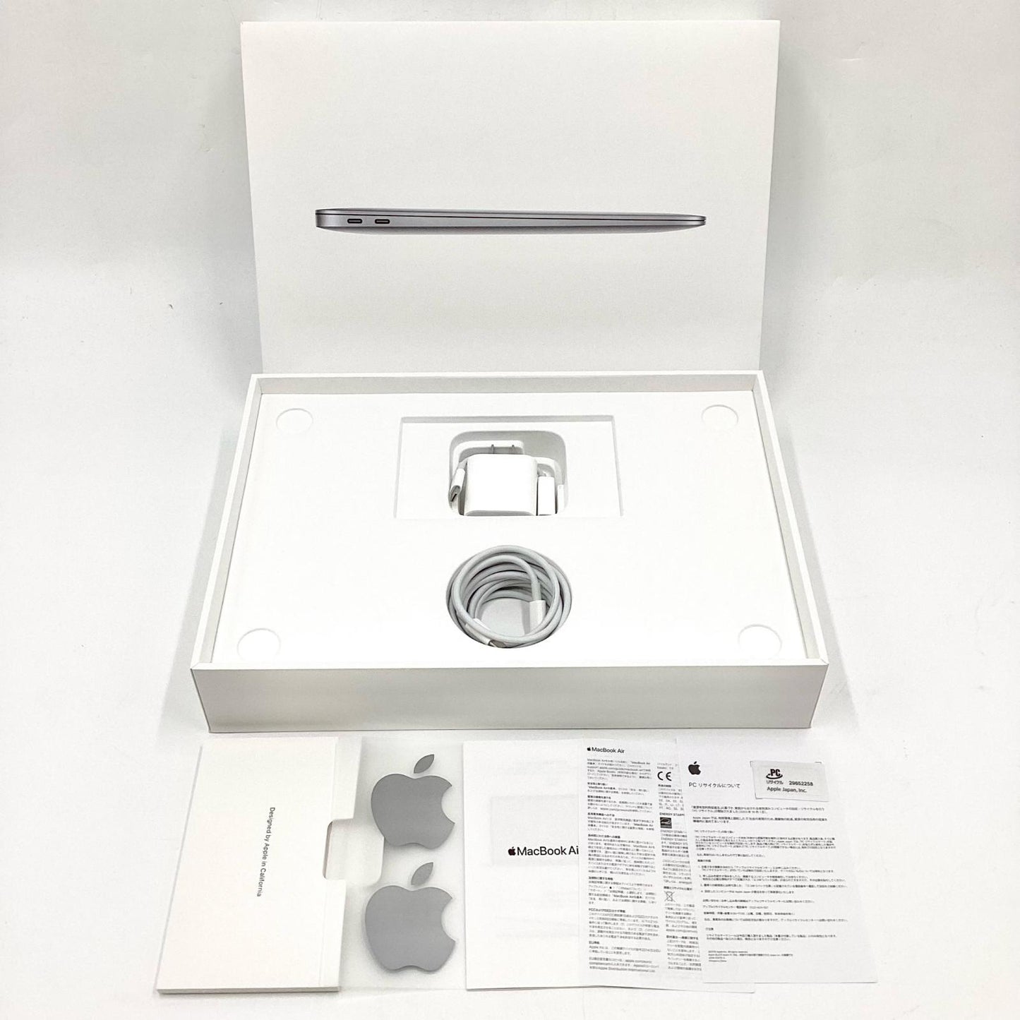 【全額返金保証】【最速発送】Apple MacBook Air 2020 Apple M1 16GB M.2 SSD 256GB スペースグレイ 93% 美品 動作確認済