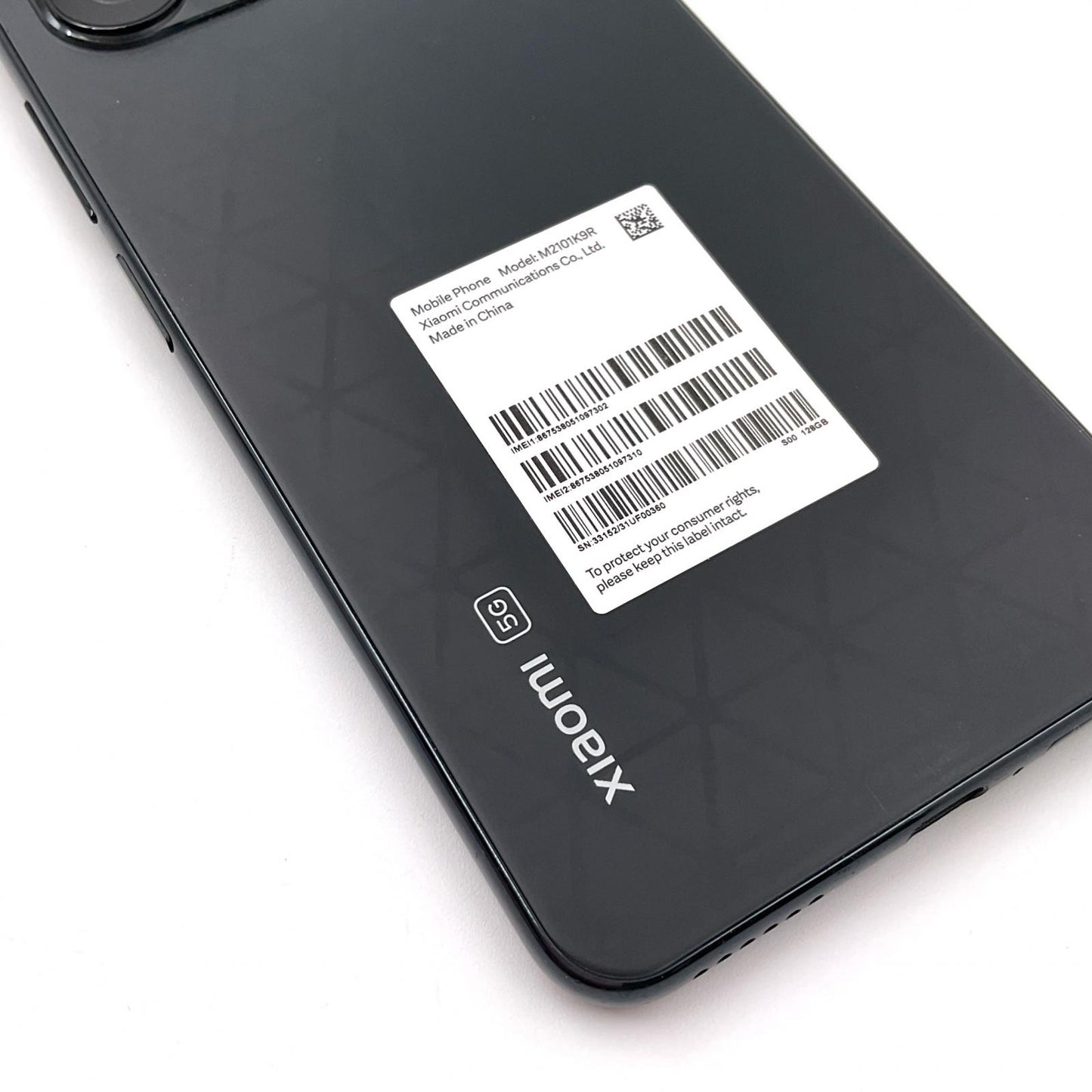 【全額返金保証】【最速発送】Xiaomi Mi 11 Lite 5G 128GB トリュフブラック SIMフリー M2101K9R 白ロム 動作確認済