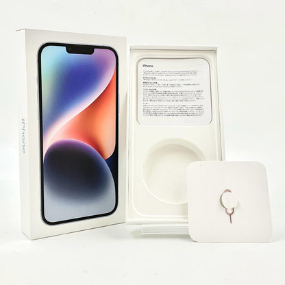 【全額返金保証】【最速発送】Apple iPhone iPhone 14 Plus 256GB ブルー Softbank 動作確認済 87%