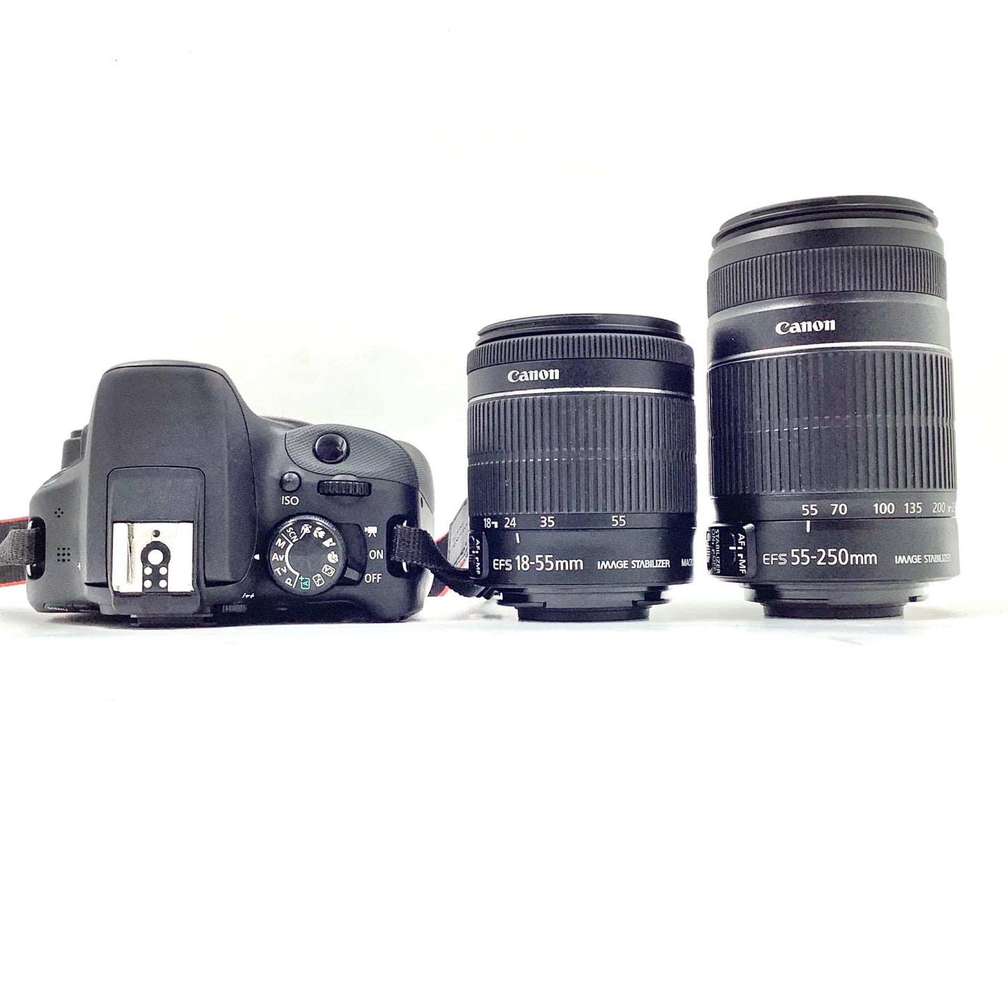 【全額返金保証】【最速発送】Canon デジタル一眼 EOS Kiss X7 ダブルズームキット ブラック 動作確認済