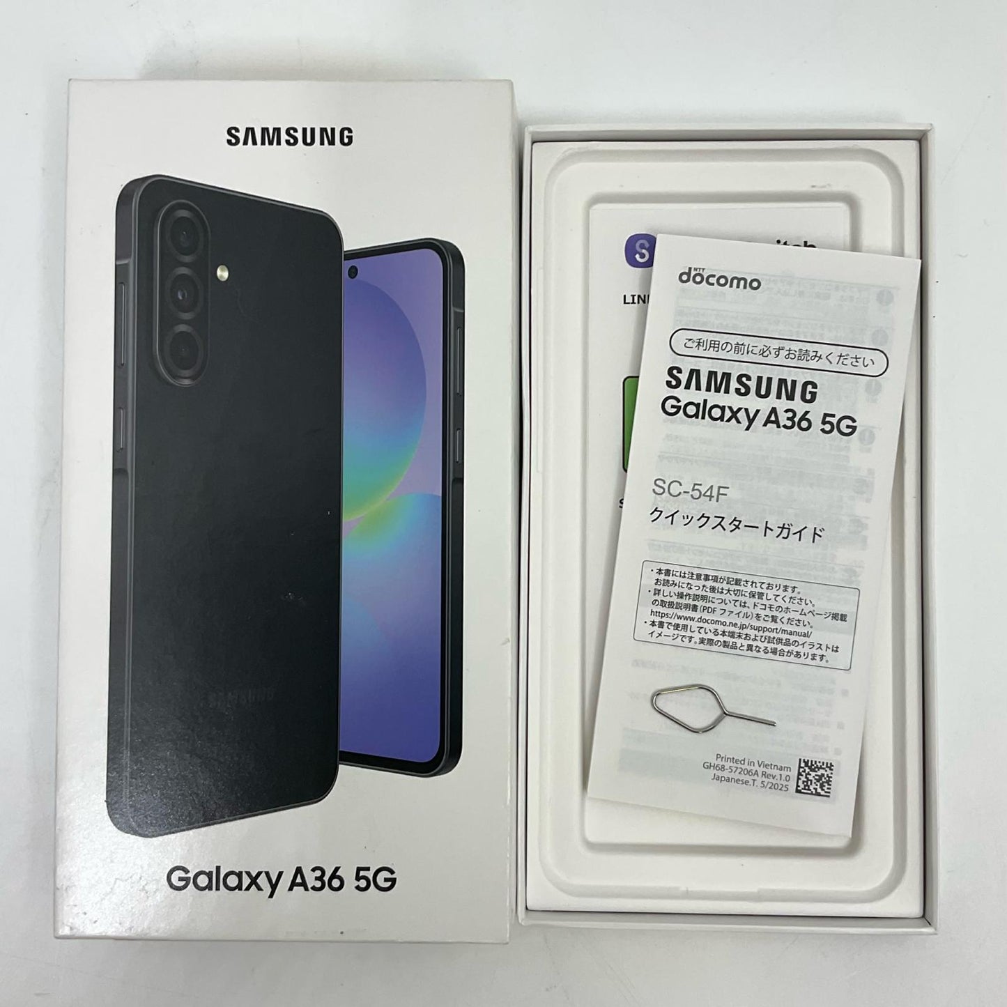 【最速発送】SAMSUNG Galaxy A36 5G 128GB オーサムブラック docomo SC-54F 白ロム【難有】