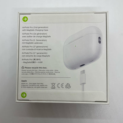 【全額返金保証】【最速発送】Apple Airpods Pro (Gen2) USB-C 新品未開封 即納OK