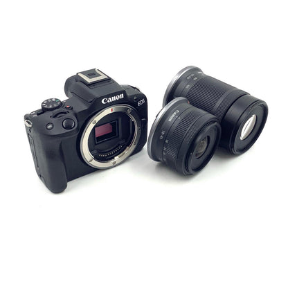 【全額返金保証】【最速発送】Canon デジタル一眼 EOS R50 ダブルズームキット [ブラック] ブラック 超美品 動作確認済