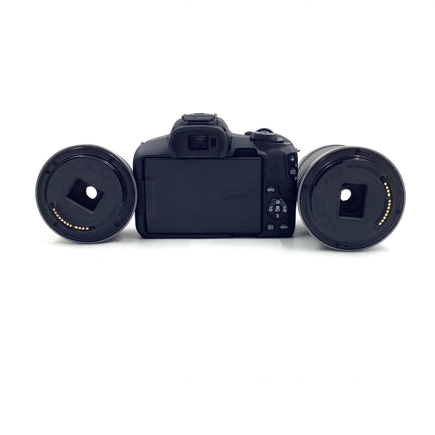 【全額返金保証】【最速発送】Canon デジタル一眼 EOS R50 ダブルズームキット [ブラック] ブラック 超美品 動作確認済